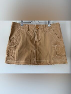 Old Navy Camel Utility Mini Skirt